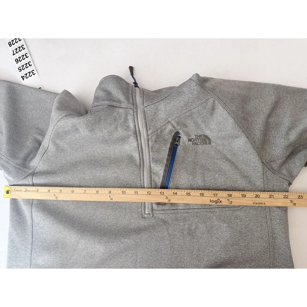The North Face Jacket Men Large Gray Solid Fleece Gorpcore Pullover Half‎ Zip